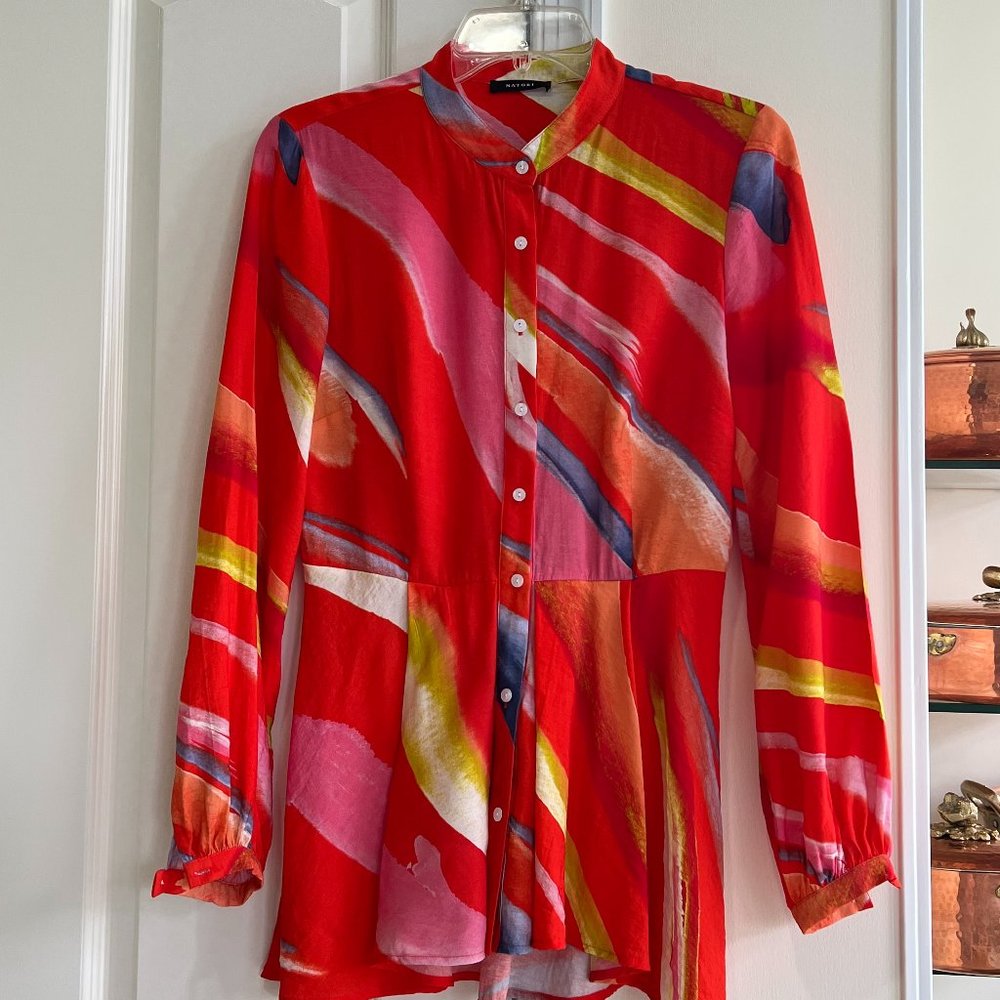 Woman multicolor blouse. Size Small